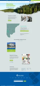 Site web Chambre immobilière Abitibi-Témiscamingue réalisé par ID-3 Innovations