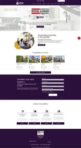 Site web amp immobilier réalisé par ID-3 Innovations