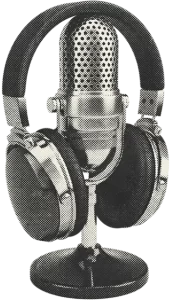 Micro avec casque poser dessus