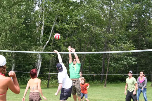 Partie de volley-ball