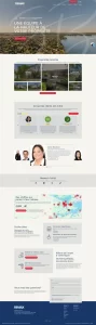Page d'accueil du site web d'Équipe St-Denis Bouchard, réalisé par ID-3 Innovations